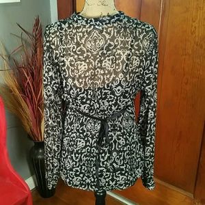 Apt. 9 Tops - Apt. 9 Long Sleeve Sheer Blouse Apt. 9 Tops - Apt. 9 Long Sleeve Sheer Blouse
